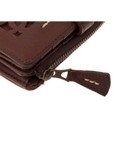 genten カットワーク 二つ折り財布