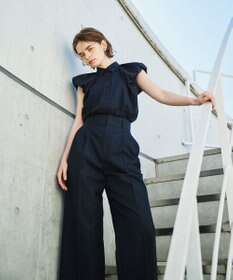 uncrave 【撥水・花粉防止・洗濯機洗い可】クリアツイル ワイドパンツ（uncrave STANDARD）