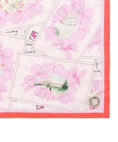 MOONBAT 【日本製】SWASH LONDON ポストカードプリント コットン スカーフハンカチ