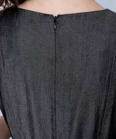 Tiaclasse L デニムフレアワンピース