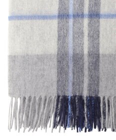 MOONBAT MACKINTOSH PHILOSOPHY ウール100%超大判チェックポンチョストール／幅70cm