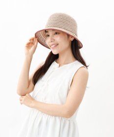 AURORA 【 LANVIN en Bleu （ランバン オン ブルー）】手編み風サーモダウンハット