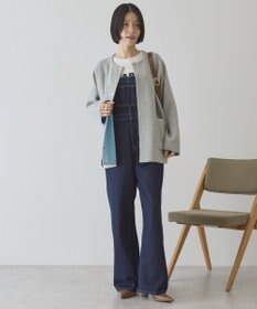 AMERICAN HOLIC Wフェイスラウンドヘム ラグランニットカーディガン