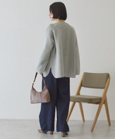 AMERICAN HOLIC Wフェイスラウンドヘム ラグランニットカーディガン