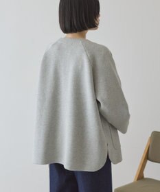 AMERICAN HOLIC Wフェイスラウンドヘム ラグランニットカーディガン