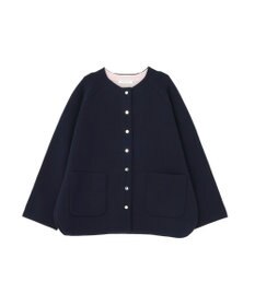 AMERICAN HOLIC Wフェイスラウンドヘム ラグランニットカーディガン