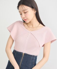 earth music&ecology ビッグカラーノースリニットトップス