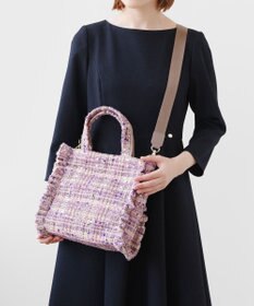 TOCCA 【美人百花掲載】【一部カラー撥水】TRIM WAVES MINITOTE ミニトートバッグ