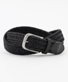 JOSEPH ABBOUD 【イタリア素材・ストレッチ・日本製】レザーメランジストレッチ ベルト