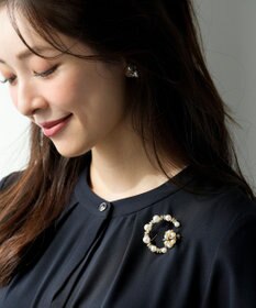 ANY SIS クレセントセット ブローチ