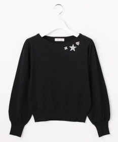 Feroux ブローチデザインニット プルオーバー