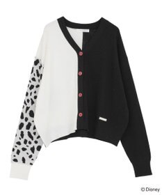 Green Parks VILLAINS/アシンメトリーニットカーディガン