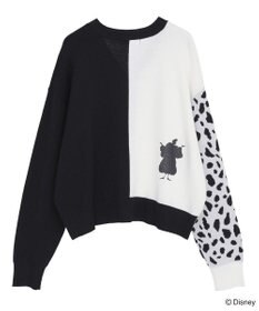 Green Parks VILLAINS/アシンメトリーニットカーディガン