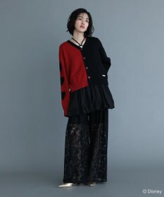 Green Parks VILLAINS/アシンメトリーニットカーディガン