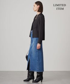 ICB L 【WEB限定・洗える】シルキーツイル  クロップドシャツ