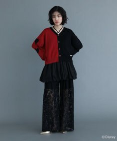 Green Parks VILLAINS/アシンメトリーニットカーディガン