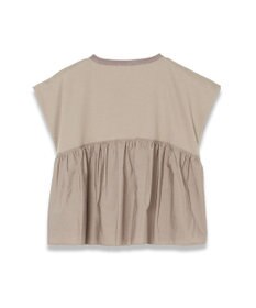 JOSEPH 【洗える】ポプリンジャージー　キャップスリーブティーシャツ