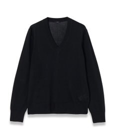 JOSEPH 【洗える】スーパーファインコットンシルク　Vネックニット