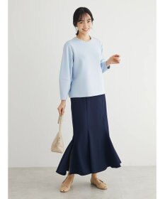 Green Parks パール付ポンチカットプルオーバー