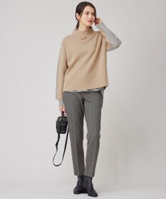 自由区 【セットアップ対応・洗える】ウールミラノボトルネック ニット