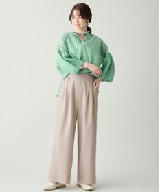 ANY イージーケアライトストレッチワイドパンツ