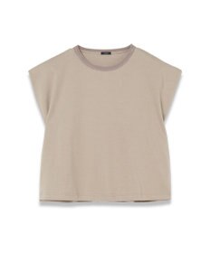 JOSEPH 【洗える】ポプリンジャージー　キャップスリーブティーシャツ