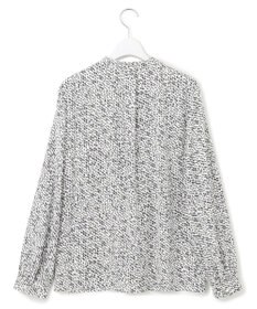 23区 【吸水速乾/UVケア/防シワ性】シャドージオメトリック プリント ブラウス