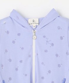 組曲 KIDS 【UVケア】【110-140cm】フラワーオパール パーカー