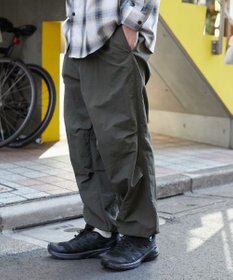 WEGO 【ウエストゴム/MLサイズ展開】ナイロンイージーパンツ