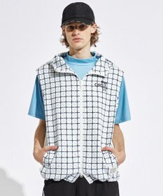 PW CIRCULUS 【袖2WAY】【MEN】プリント デタッチャブル アノラック