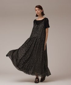 GRACE CONTINENTAL フォイルドットキャミワンピース