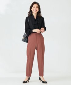 ANY SIS 【美人百花11月号掲載】シャドーチェックボウタイ ブラウス