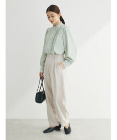 Green Parks ワンタックカーヴィーパンツ