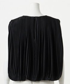 23区 L 【エステータ】ドレープサテン プリーツブラウス