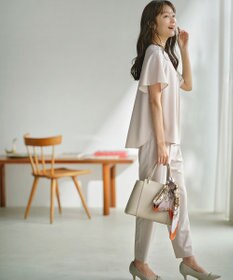 ANY SIS S 【接触冷感・UVカット・吸水速乾】サラキレイ テーパード パンツ