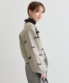 Green Parks ・ｓｗｉｎｇ　ｂｙ　メニーリボンニットカーディガン