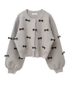 Green Parks ・ｓｗｉｎｇ　ｂｙ　メニーリボンニットカーディガン