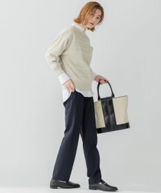 23区 S 【洗える】CANCLINI バンドカラー シャツ