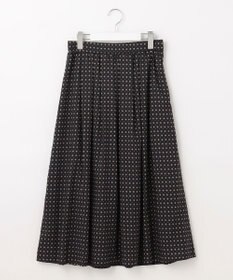 J.PRESS LADIES 【洗える】 ジオメトリック ギャザー スカート