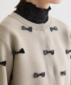 Green Parks ・ｓｗｉｎｇ　ｂｙ　メニーリボンニットカーディガン