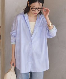 AMERICAN HOLIC イージーケア配色ポイントロングシャツ