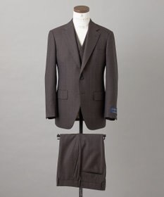 GOTAIRIKU 【ZEGNA/ゼニア】ISLANDFLEECE/アイランドフリース 3ピーススーツ（ブラウン×格子）