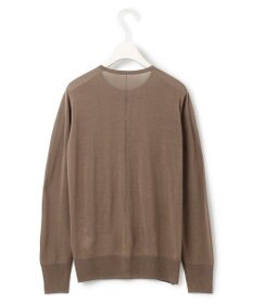 ICB 【洗える】 ウールアセテートハイゲージ カーディガン