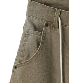 WEGO ヴィンテージウォッシュダックダブルニーバギーパンツ