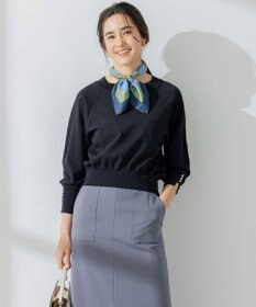 組曲 S 【パールボタン付】ブーケカラーリラクシー ニット