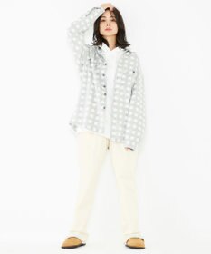 JOSEPH ABBOUD MOUNTAIN 【SPACE／UNISEX】フランネルジャージーチェック シャツ