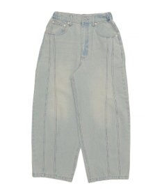 WEGO 【SMLサイズ展開】イージー3Dバレルレッグデニムパンツ