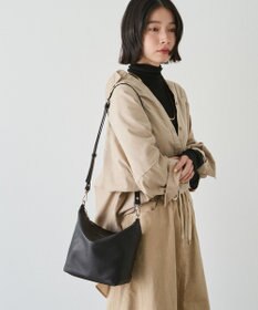 russet 《3/4～価格改定》ソフトレザーシンプルショルダーバッグ(CE-1328-WEB)