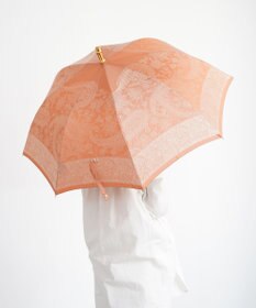 槇田商店 Kirie ペイズリー ビンテージアプリコット 長傘