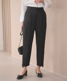 Feroux 【洗える】パールポイントテーパード パンツ
